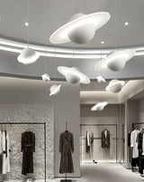Modern Jupiter Ring LED Pendant Light Circular White Hanging Ceiling Lamp