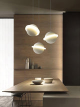 Modern Jupiter Ring LED Pendant Light Circular White Hanging Ceiling Lamp