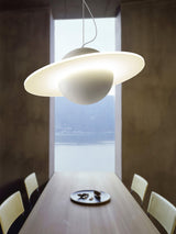 Modern Jupiter Ring LED Pendant Light Circular White Hanging Ceiling Lamp