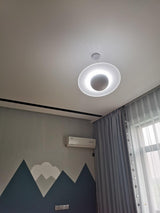 Modern Jupiter Ring LED Pendant Light Circular White Hanging Ceiling Lamp
