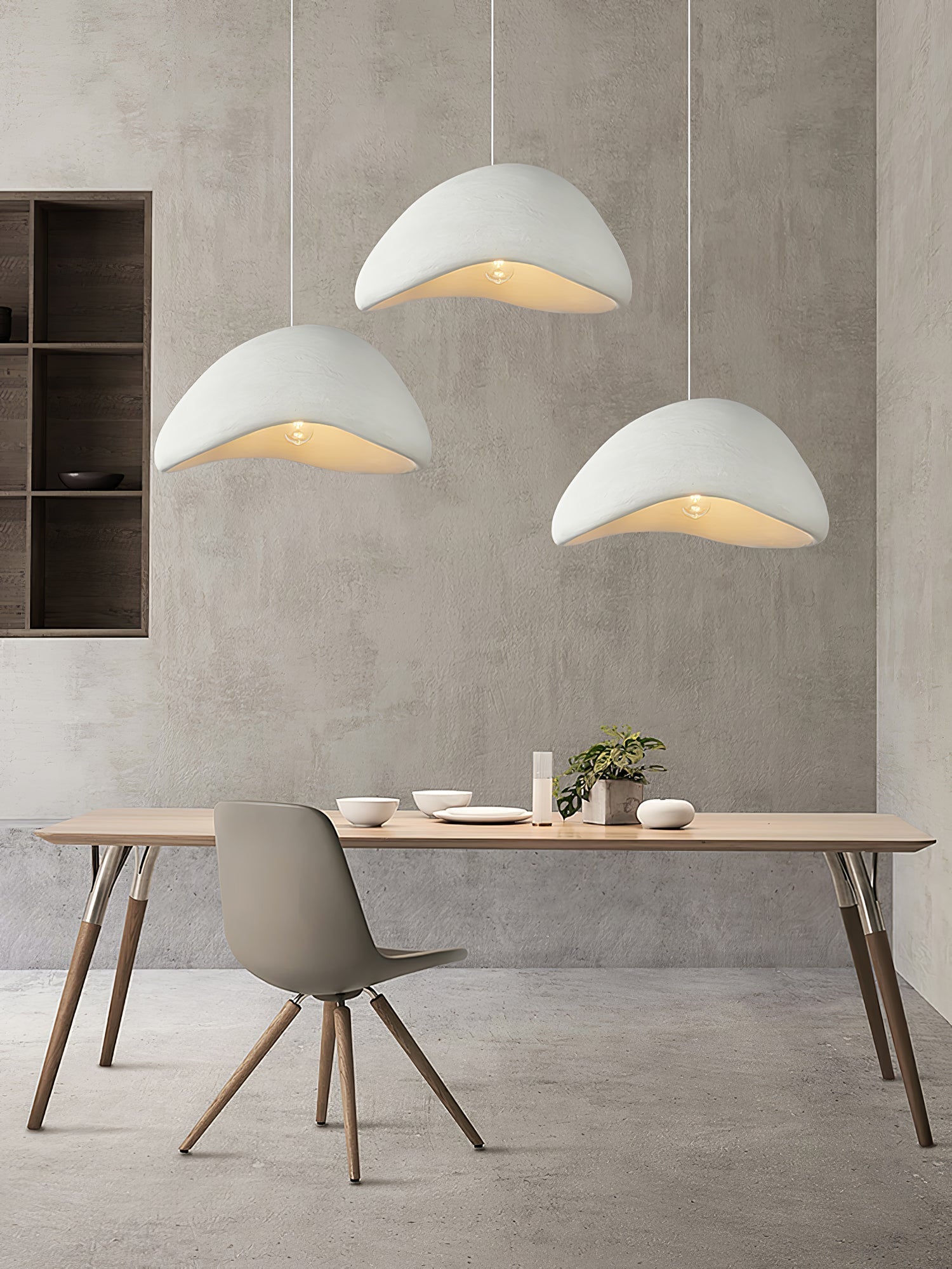 Modern Khmara Halia Cloud Pendant Light Japanese Moon Aesthetic Hanging Lamp for Kitchen Island