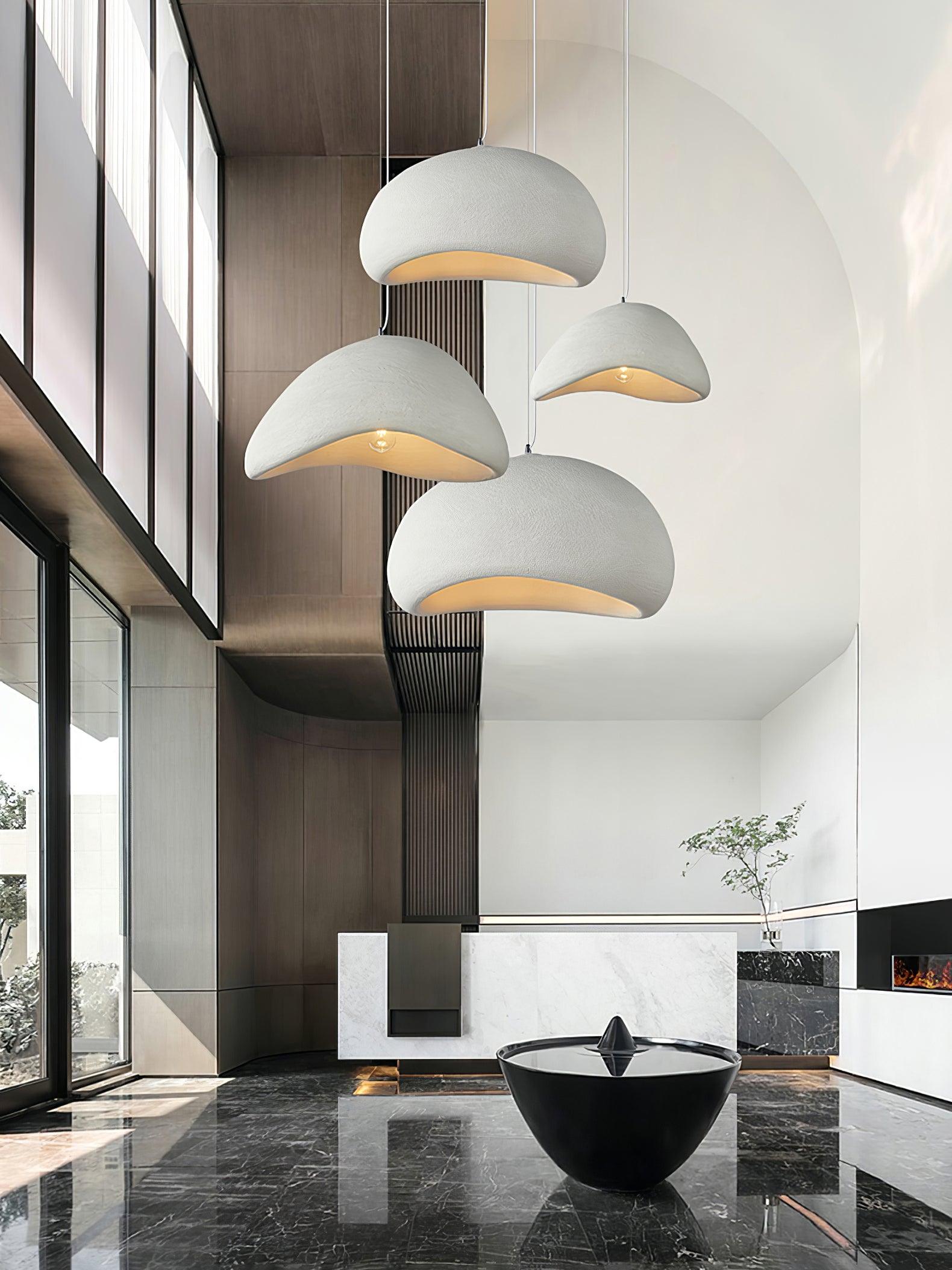 Modern Khmara Style Cloud Swag Pendant Light Artistic Moon Aesthetic Ceiling Lamp for Kitchen and Bedroom