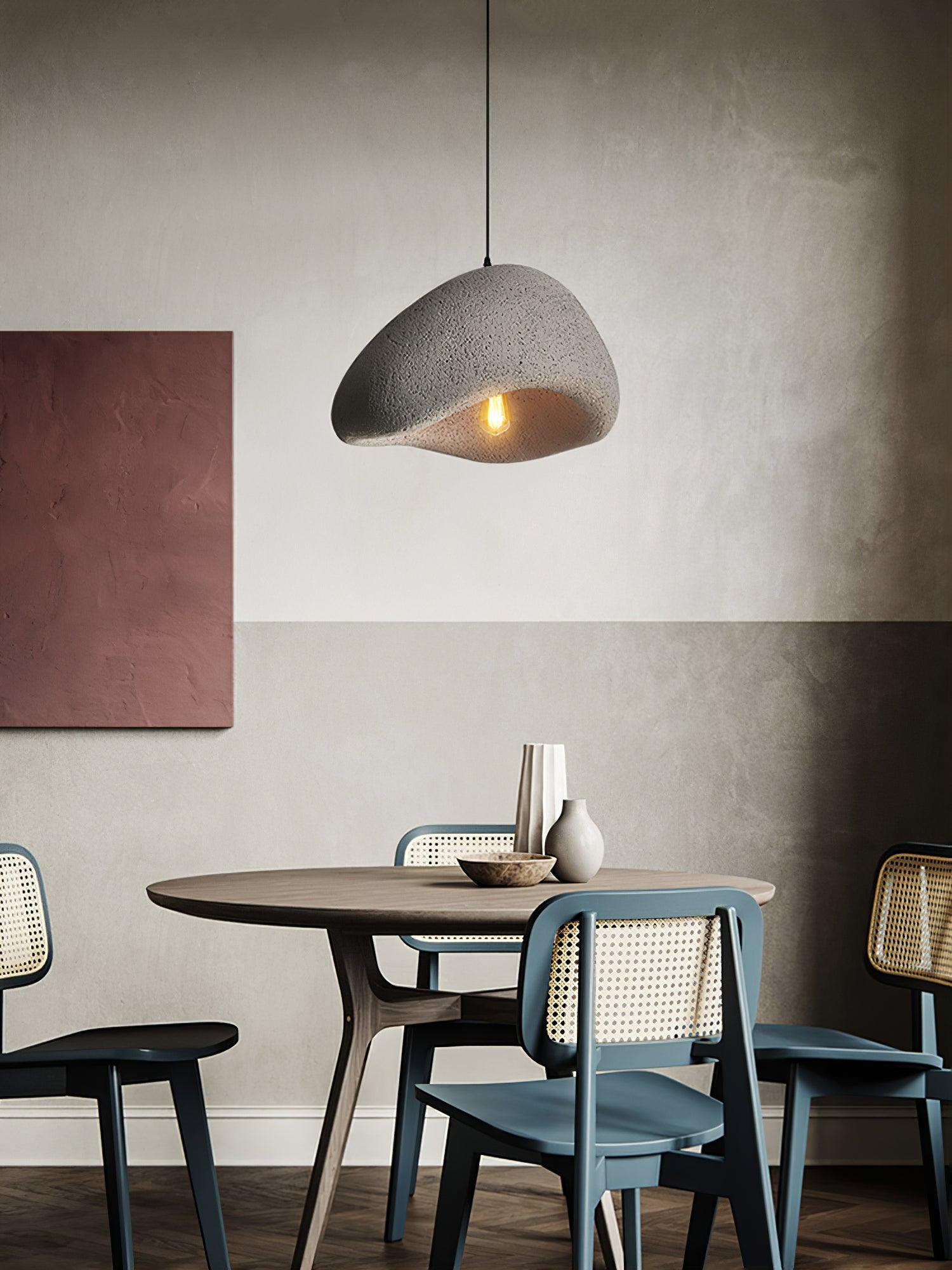 Modern Khmara Style Cloud Swag Pendant Light Artistic Moon Aesthetic Ceiling Lamp for Kitchen and Bedroom