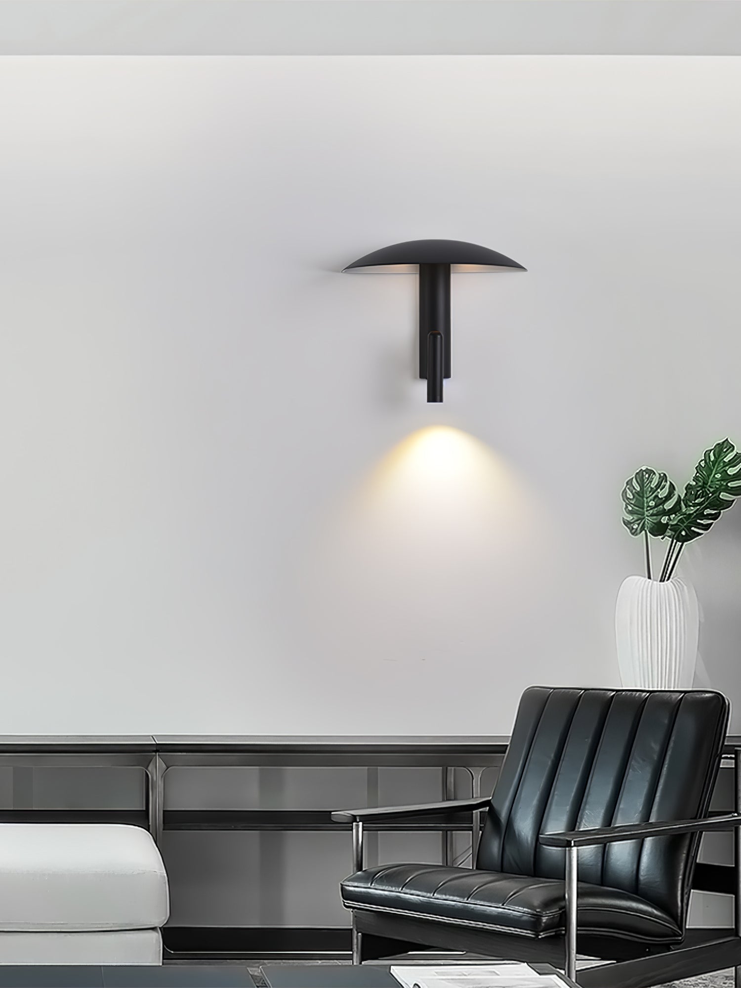 Modern Konoha Adjustable Spotlight Wall Sconce Set of 2 Minimalist Bedside Reading Lamp