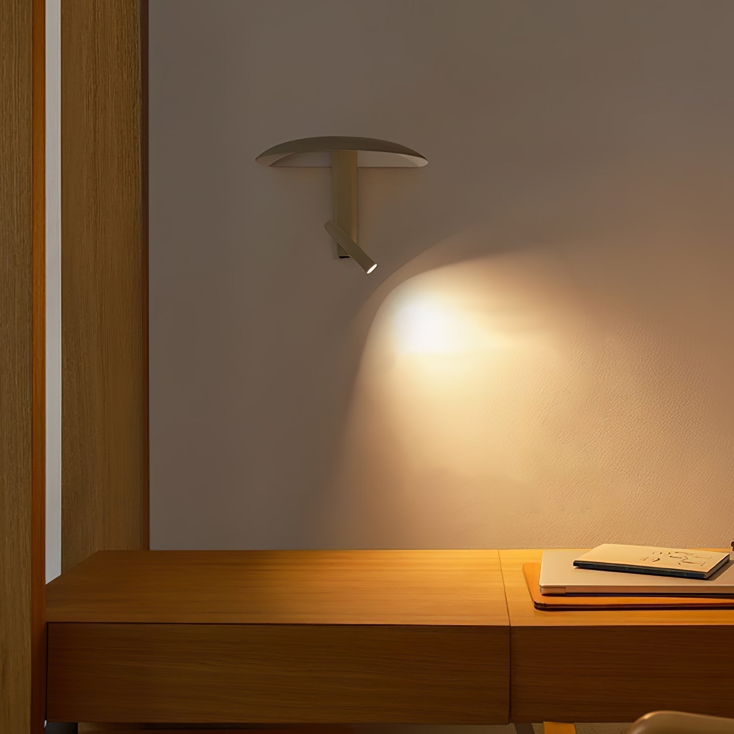 Modern Konoha Adjustable Spotlight Wall Sconce Set of 2 Minimalist Bedside Reading Lamp