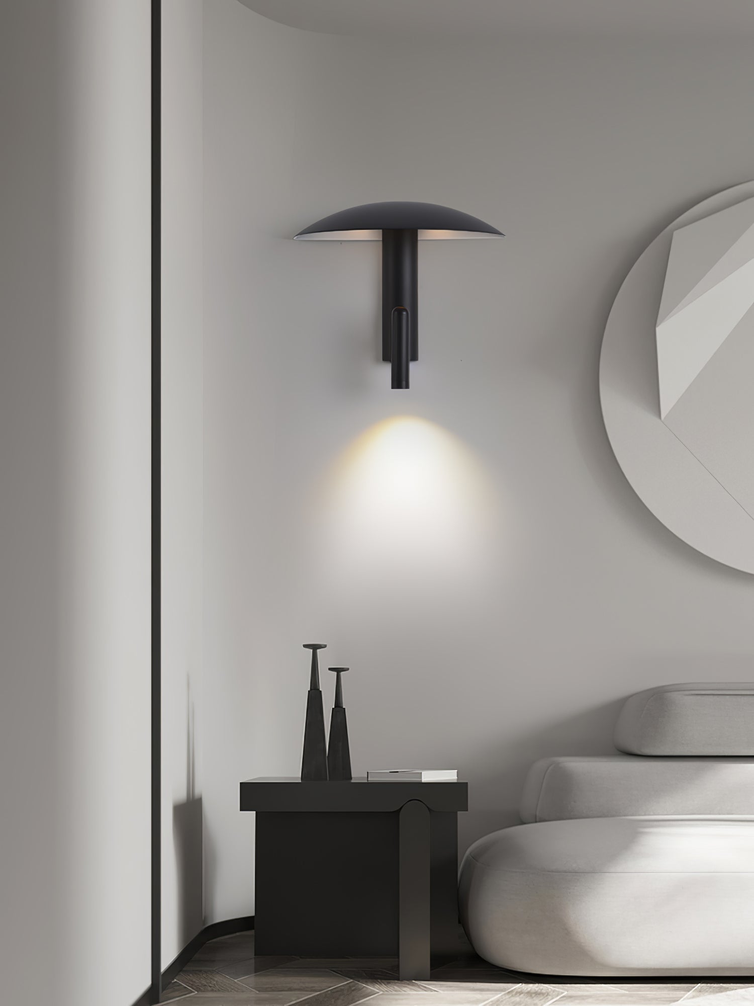 Modern Konoha Adjustable Spotlight Wall Sconce Set of 2 Minimalist Bedside Reading Lamp