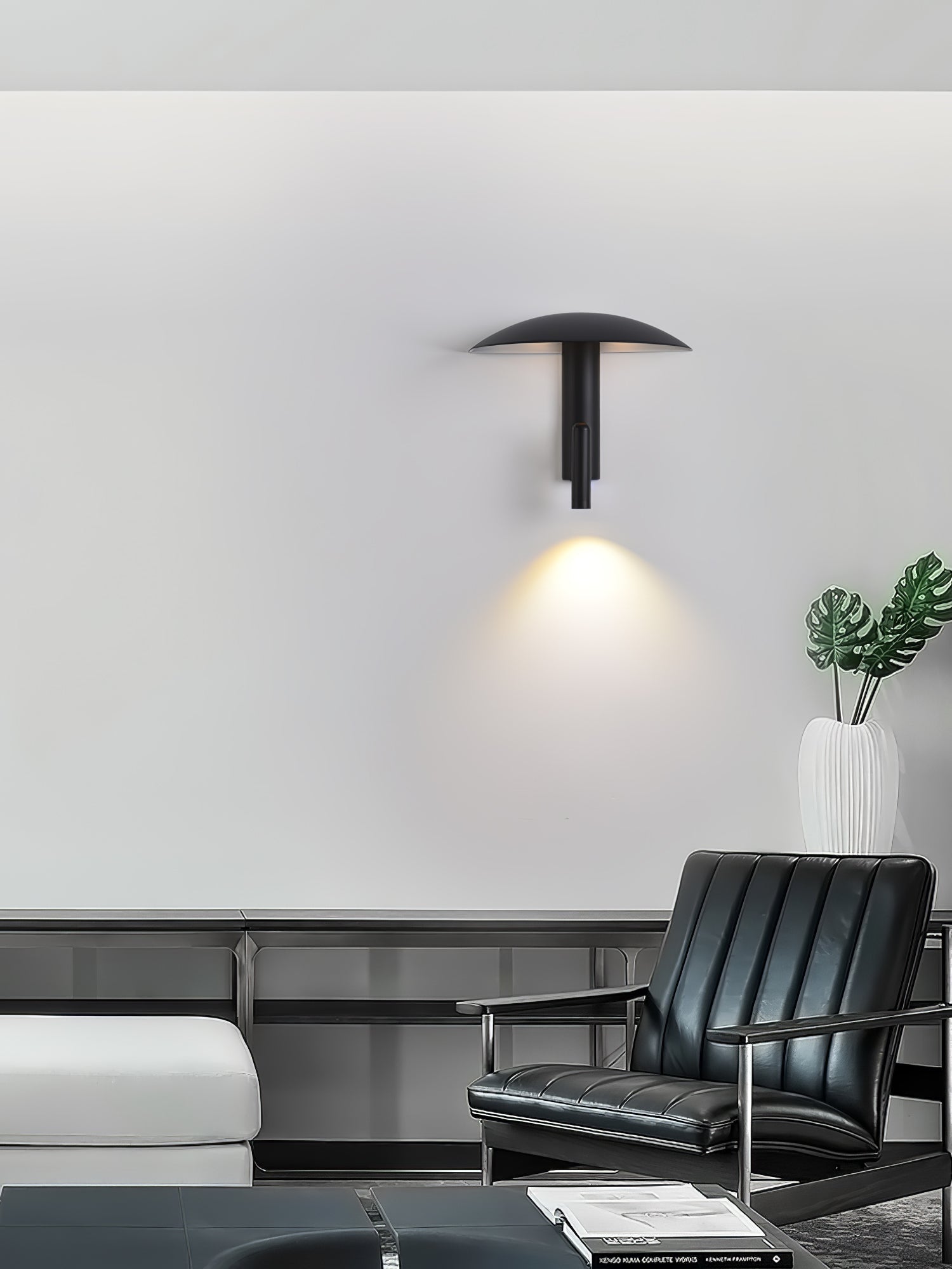 Modern Konoha Adjustable Spotlight Wall Sconce Set of 2 Minimalist Bedside Reading Lamp