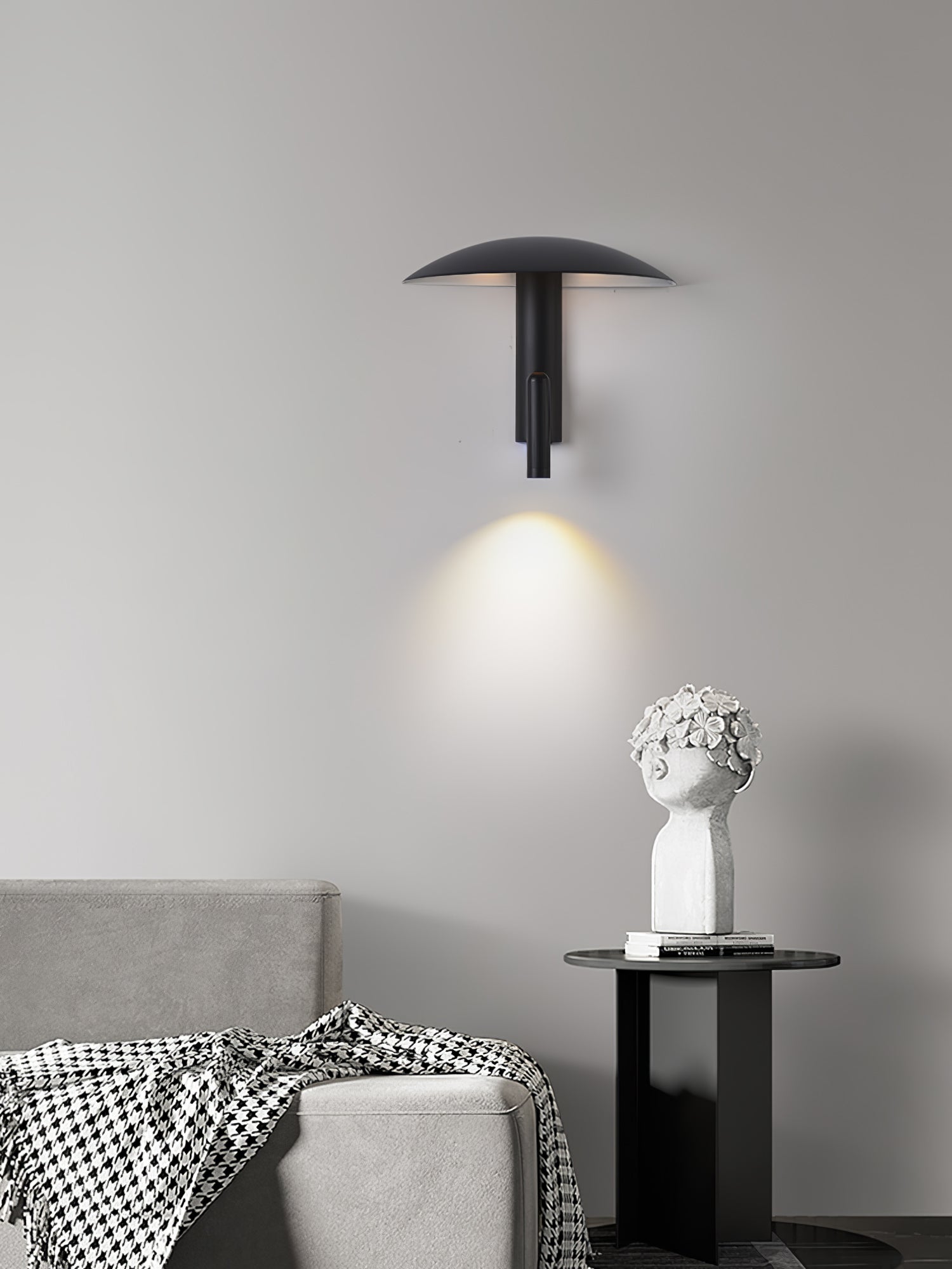 Modern Konoha Adjustable Spotlight Wall Sconce Set of 2 Minimalist Bedside Reading Lamp