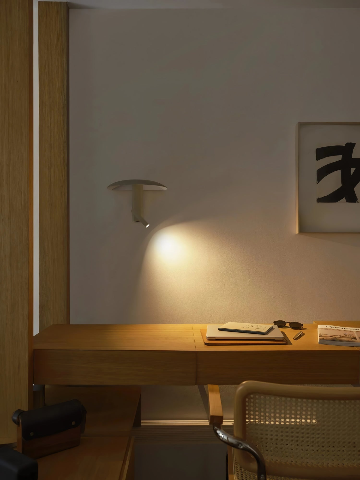 Modern Konoha Adjustable Spotlight Wall Sconce Set of 2 Minimalist Bedside Reading Lamp