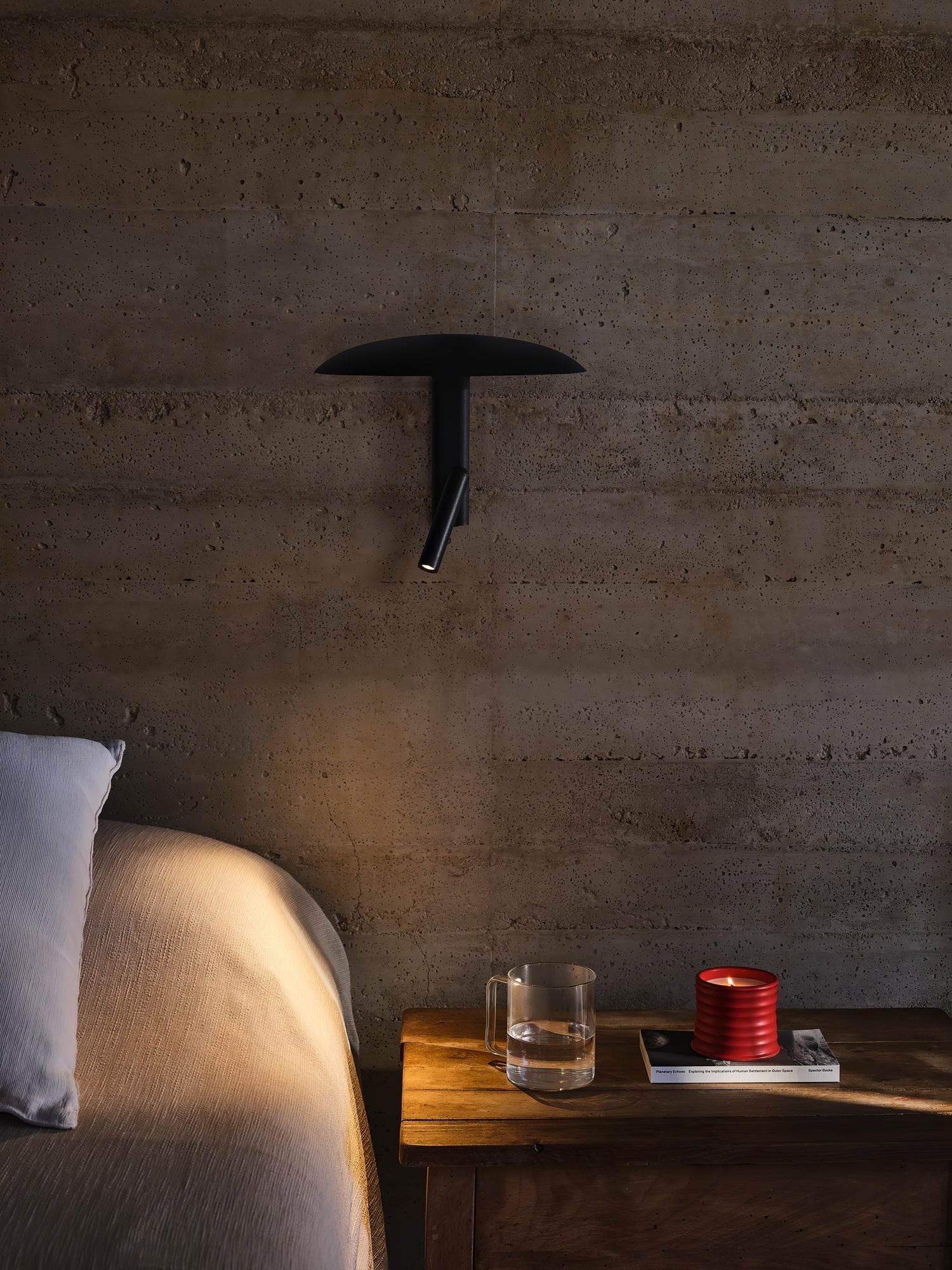 Modern Konoha Adjustable Spotlight Wall Sconce Set of 2 Minimalist Bedside Reading Lamp