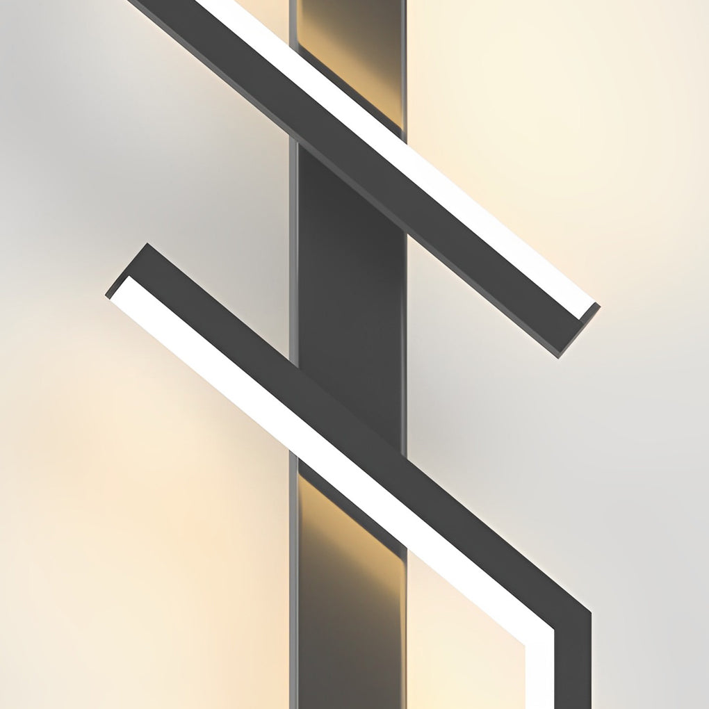Modern L Shaped Geometric LED Wall Sconce Minimalist Indoor Lighting Fixture