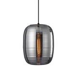 Modern Lantern Electroplated Glass Pendant Light Elegant Hanging Ceiling Fixture for Kitchen Island