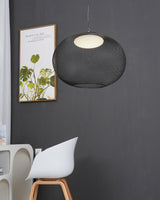 Modern Latticed Metal Mesh Pendant Light with Integrated LED for Living Room and Dining Areas
