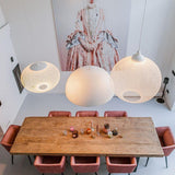 Modern Latticed Metal Mesh Pendant Light with Integrated LED for Living Room and Dining Areas