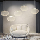 Modern Latticed Metal Mesh Pendant Light with Integrated LED for Living Room and Dining Areas