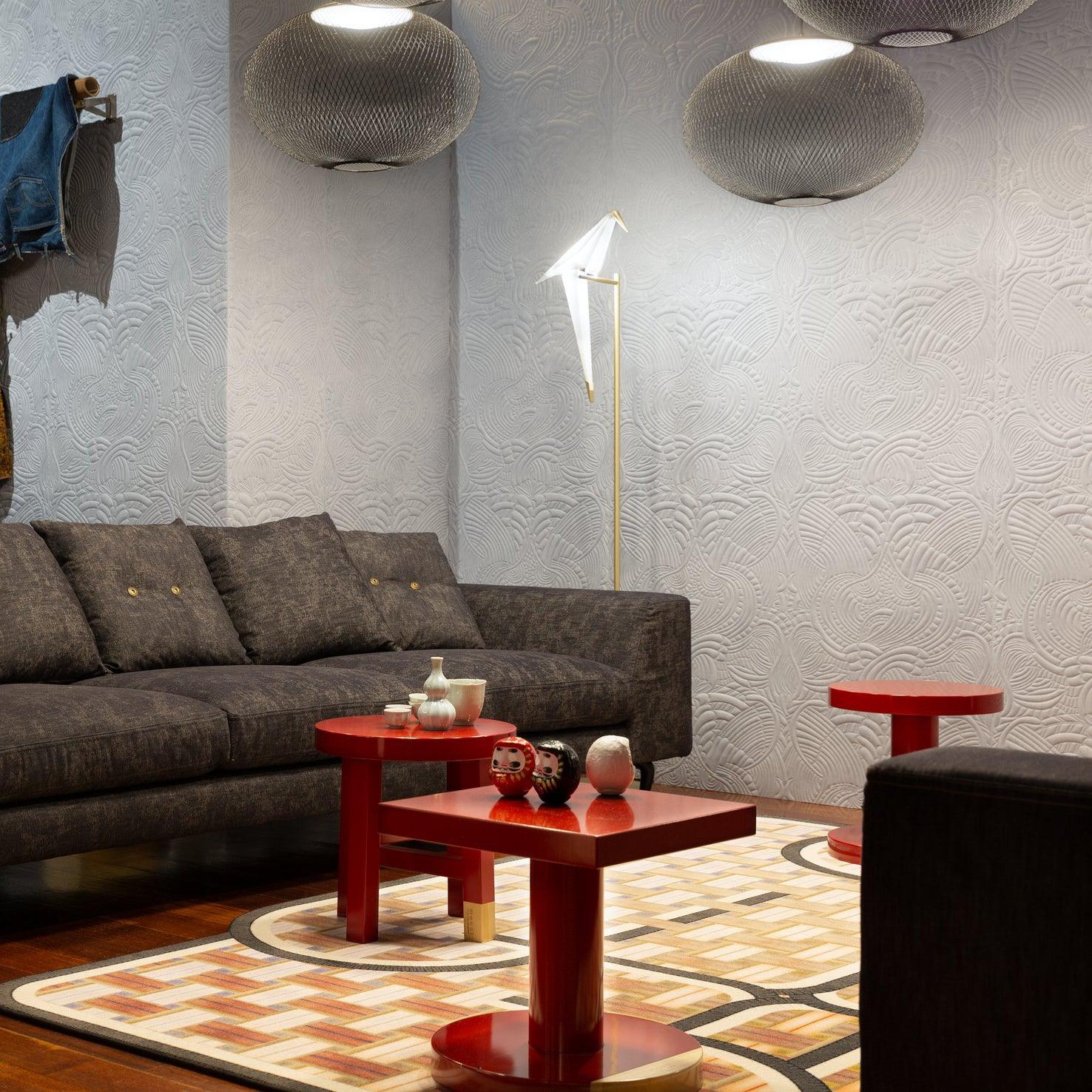 Modern Latticed Metal Mesh Pendant Light with Integrated LED for Living Room and Dining Areas