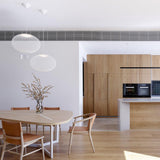 Modern Latticed Metal Mesh Pendant Light with Integrated LED for Living Room and Dining Areas