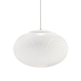 Modern Latticed Metal Mesh Pendant Light with Integrated LED for Living Room and Dining Areas