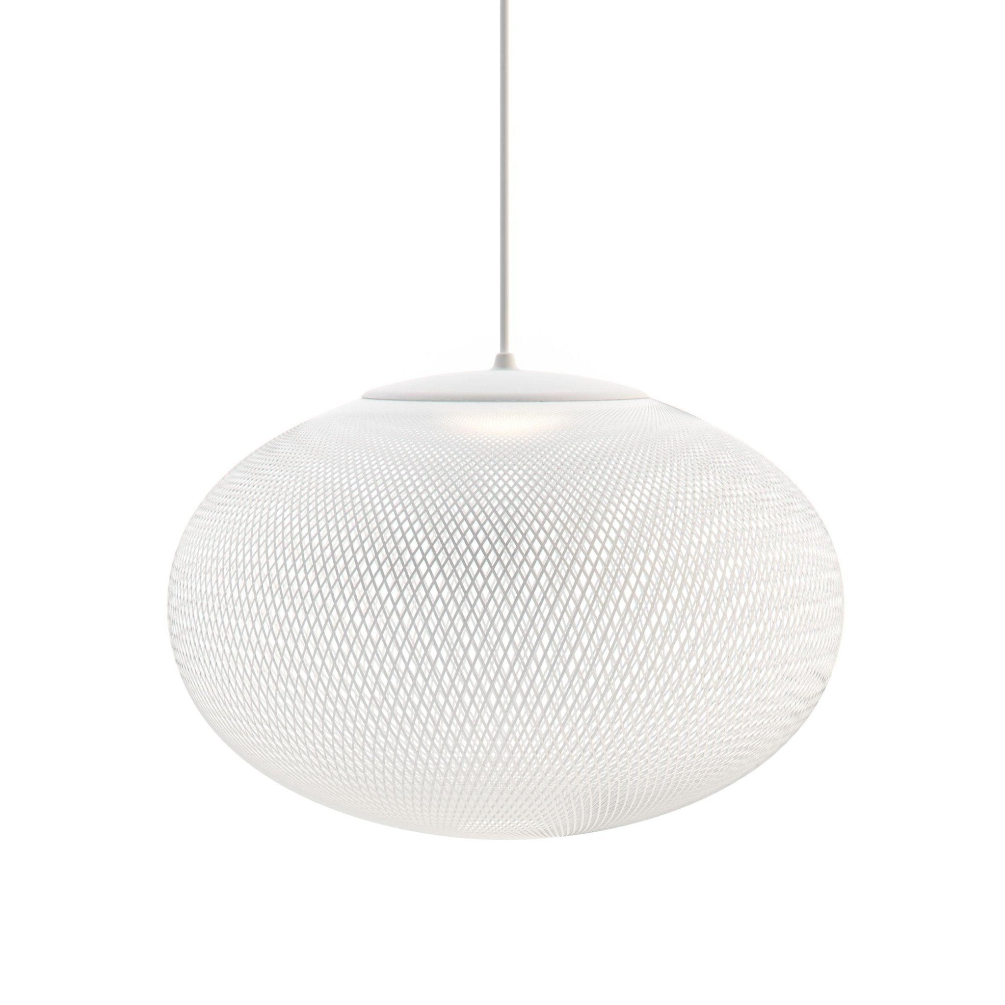 Modern Latticed Metal Mesh Pendant Light with Integrated LED for Living Room and Dining Areas