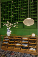 Modern Latticed Metal Mesh Pendant Light with Integrated LED for Living Room and Dining Areas