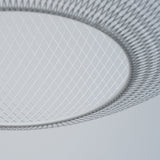 Modern Latticed Metal Mesh Pendant Light with Integrated LED for Living Room and Dining Areas