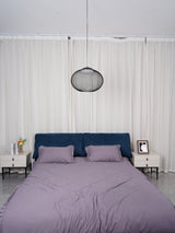 Modern Latticed Metal Mesh Pendant Light with Integrated LED for Living Room and Dining Areas