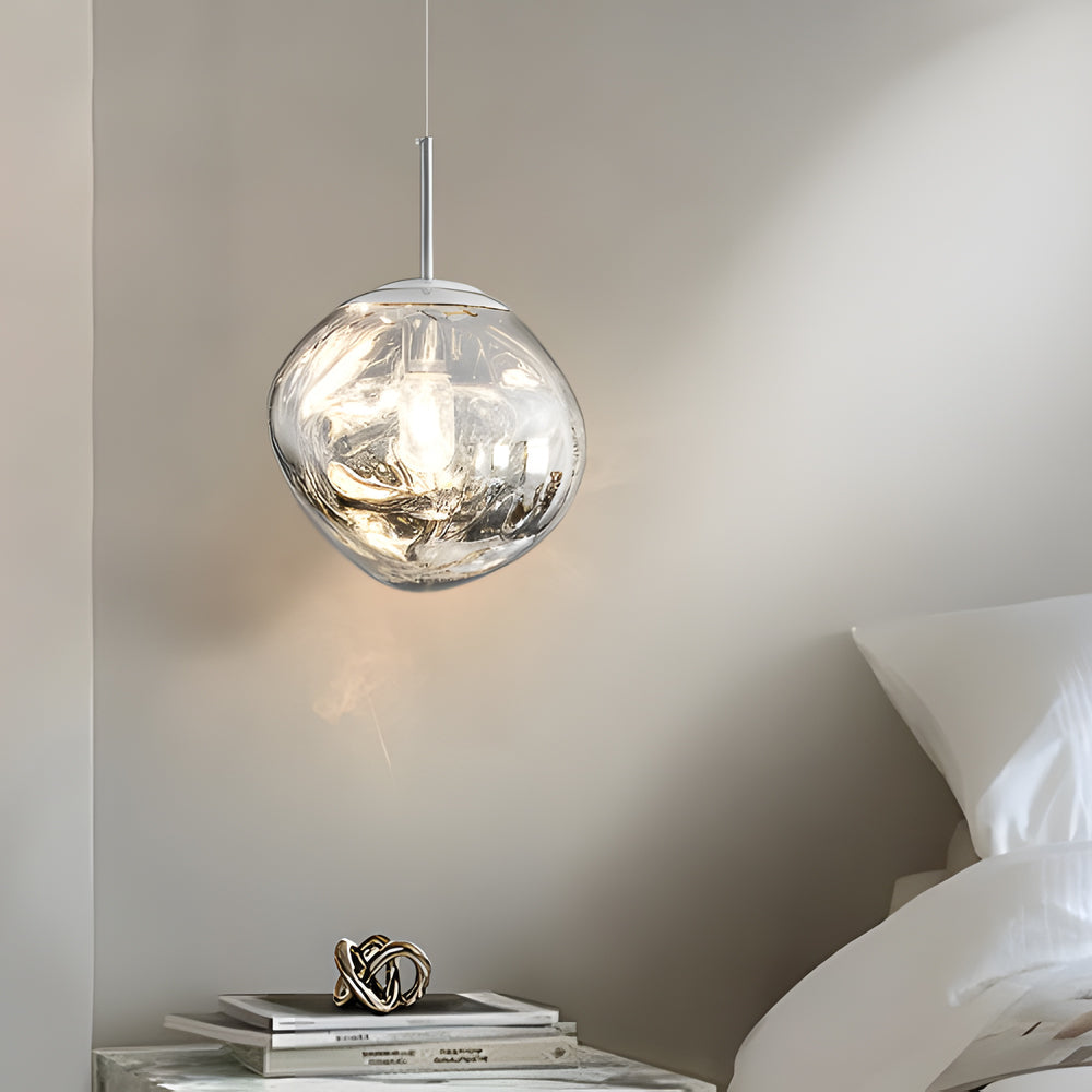 Modern Lava Acrylic Ball Pendant Light Luxury Artistic Chandelier for Dining Room and Bedroom