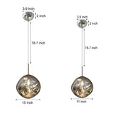 Modern Lava Acrylic Ball Pendant Light Luxury Artistic Chandelier for Dining Room and Bedroom