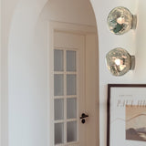 Modern Lava Melted Glass Wall Sconce Mirror Finish Indoor Accent Lighting