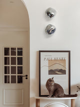 Modern Lava Melted Glass Wall Sconce Mirror Finish Indoor Accent Lighting