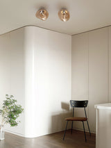 Modern Lava Melted Glass Wall Sconce Mirror Finish Indoor Accent Lighting