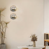 Modern Lava Melted Glass Wall Sconce Mirror Finish Indoor Accent Lighting