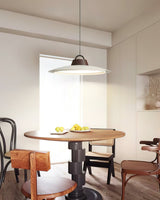 Modern Layered Metal LED Pendant Lamp with Tiered Shade for Kitchen and Dining Spaces