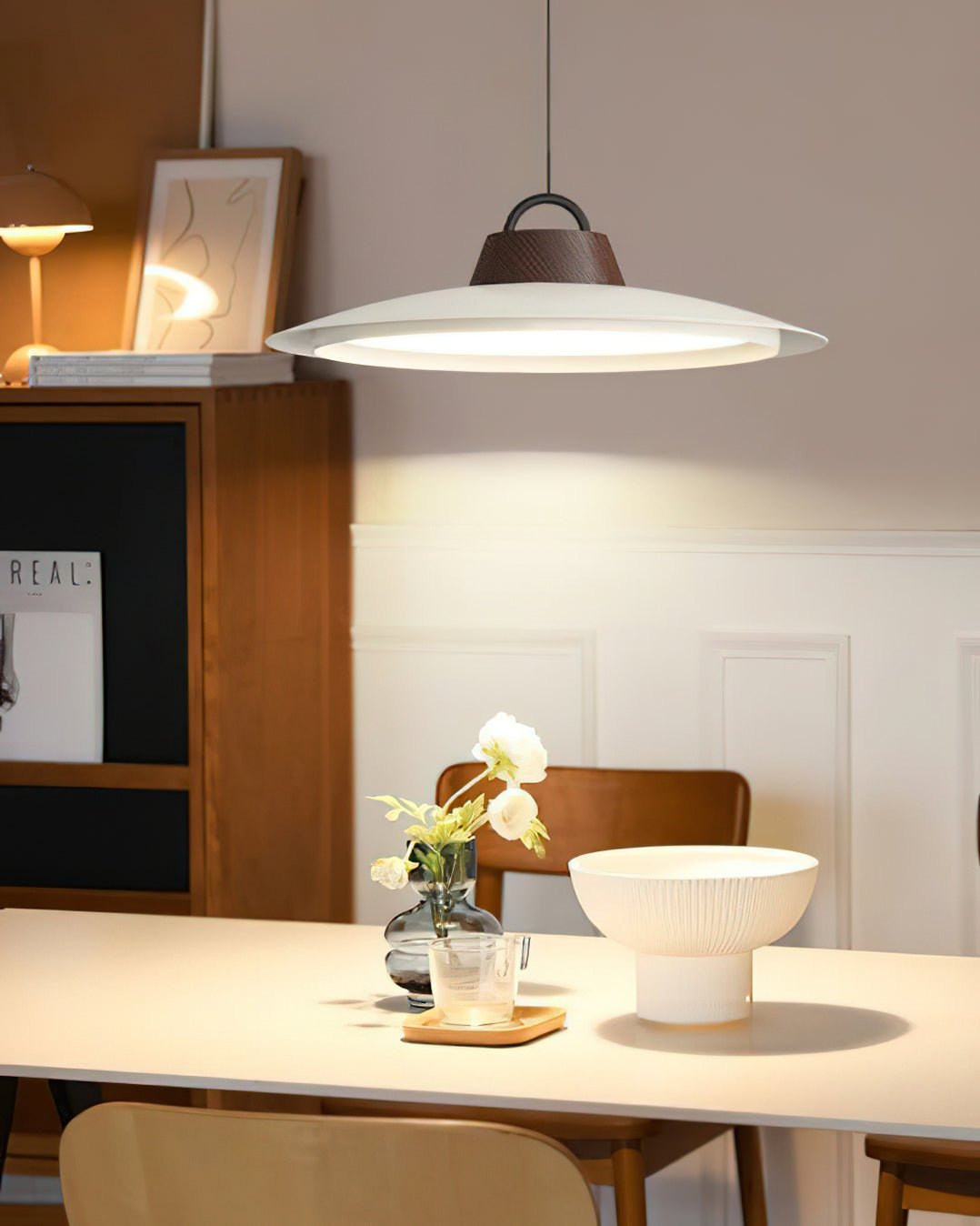 Modern Layered Metal LED Pendant Lamp with Tiered Shade for Kitchen and Dining Spaces