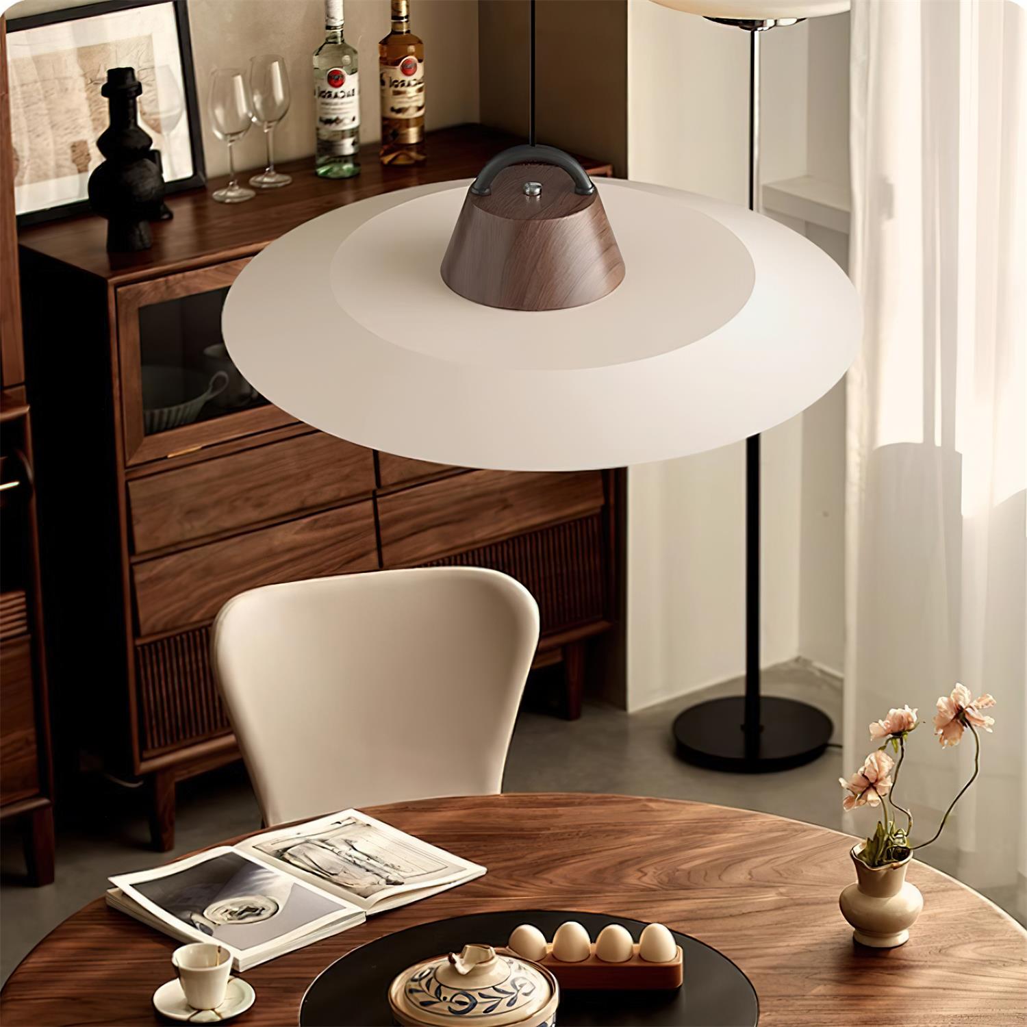 Modern Layered Metal LED Pendant Lamp with Tiered Shade for Kitchen and Dining Spaces