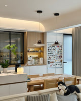 Modern Layered Metal LED Pendant Lamp with Tiered Shade for Kitchen and Dining Spaces
