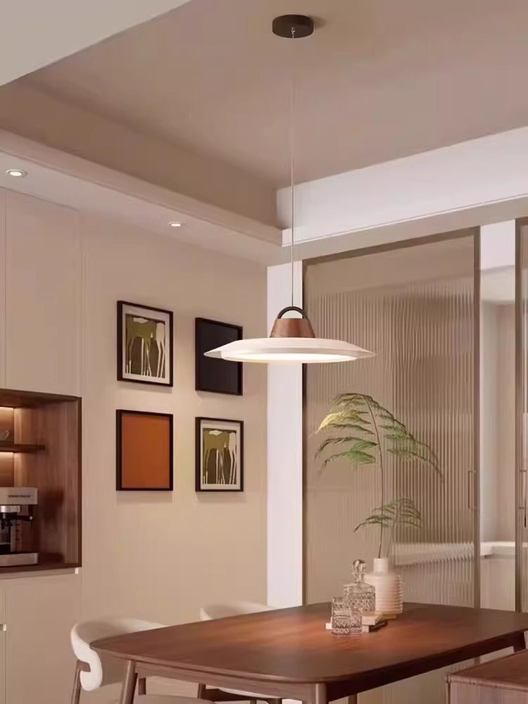 Modern Layered Metal LED Pendant Lamp with Tiered Shade for Kitchen and Dining Spaces