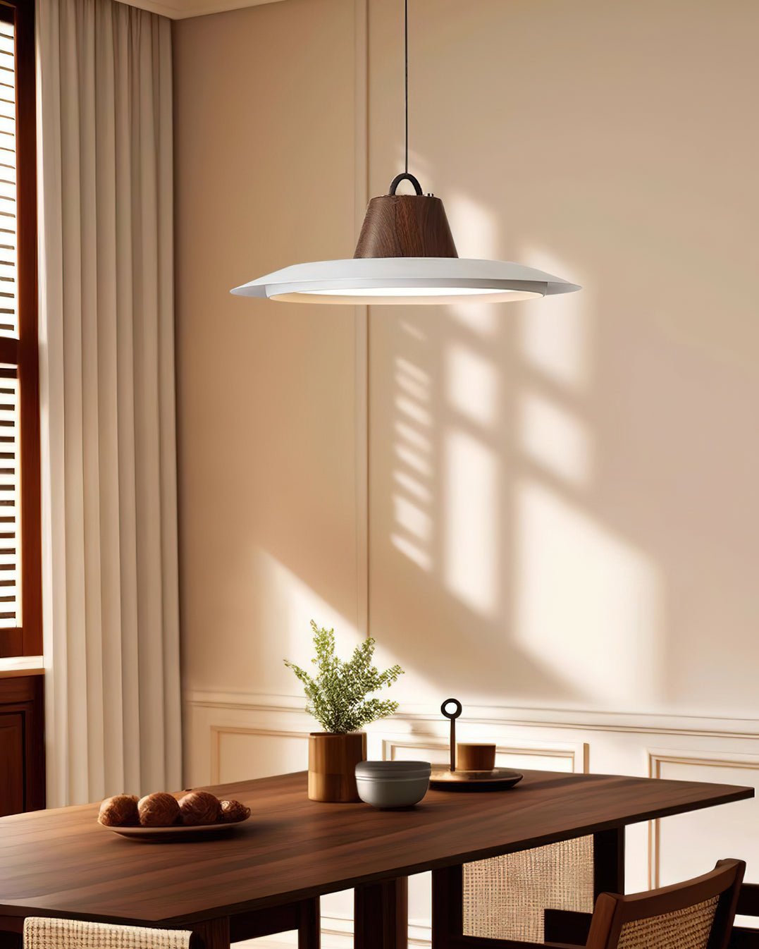 Modern Layered Metal LED Pendant Lamp with Tiered Shade for Kitchen and Dining Spaces
