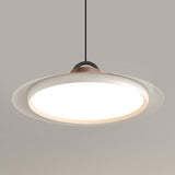 Modern Layered Metal LED Pendant Lamp with Tiered Shade for Kitchen and Dining Spaces
