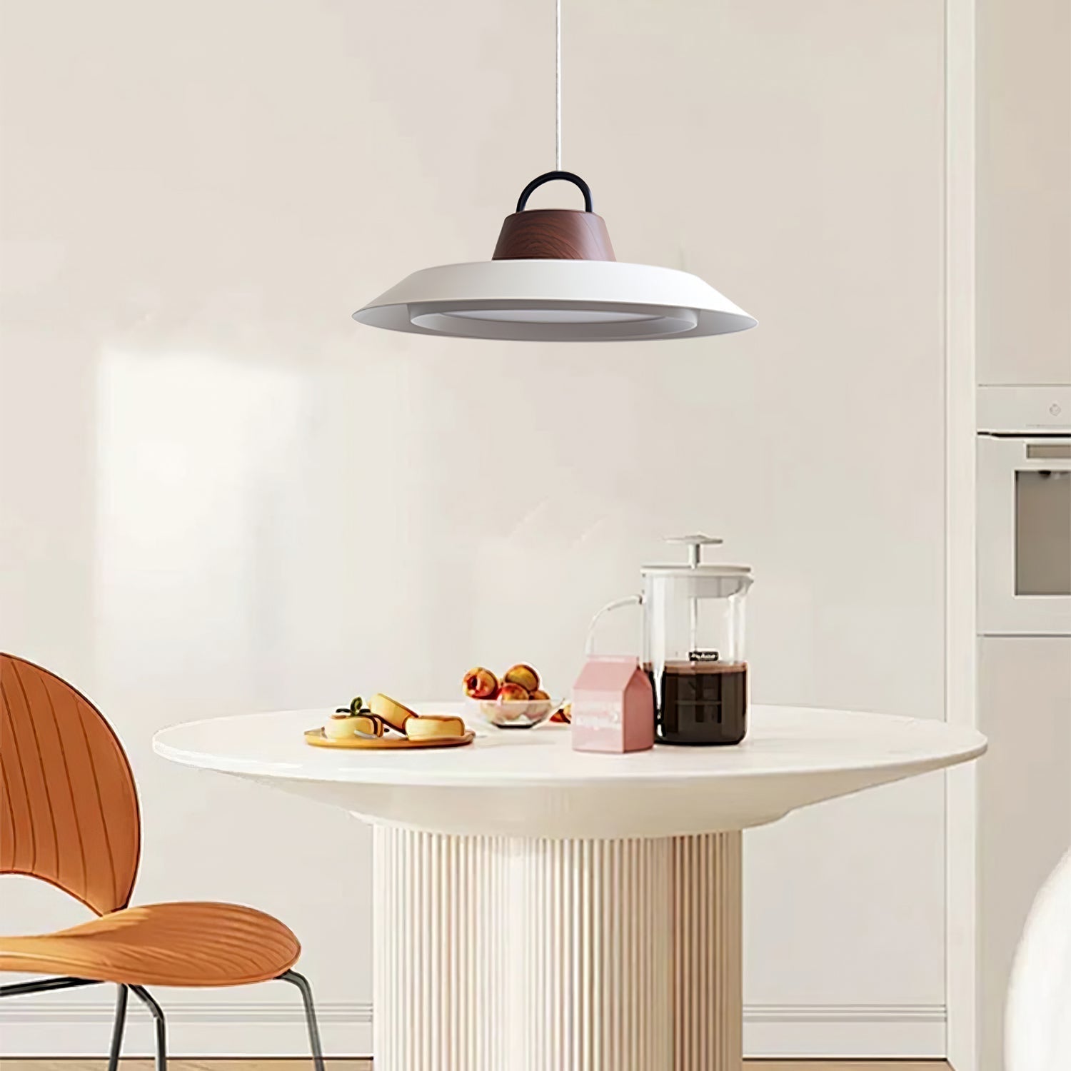 Modern Layered Metal LED Pendant Lamp with Tiered Shade for Kitchen and Dining Spaces
