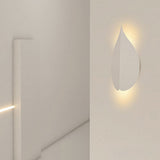 Modern Leaf Shaped LED Wall Sconce Minimalist Acrylic Iron Light for Living Room Bedroom