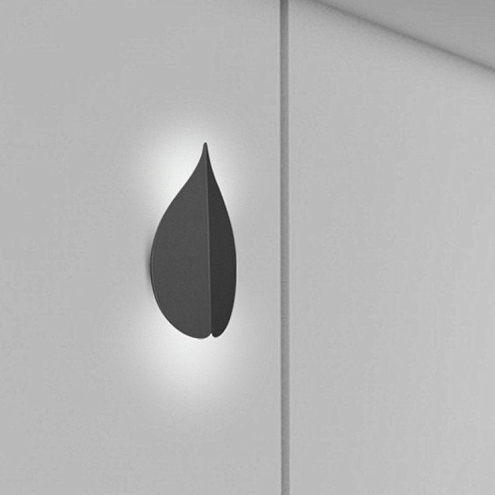 Modern Leaf Shaped LED Wall Sconce Minimalist Acrylic Iron Light for Living Room Bedroom