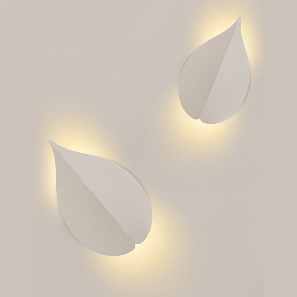 Modern Leaf Shaped LED Wall Sconce Minimalist Acrylic Iron Light for Living Room Bedroom