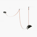 Modern Leather Strap LED Combination Pendant Light Adjustable Multi Head Hanging Fixture