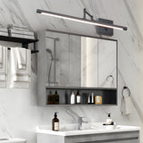 Modern LED 40 Inch Bathroom Vanity Light Bar with Adjustable Swing Arm and Matte Finish