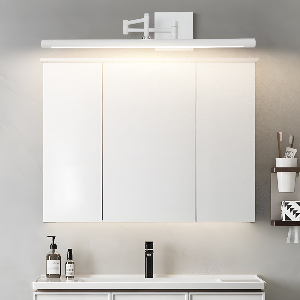 Modern LED 40 Inch Bathroom Vanity Light Bar with Adjustable Swing Arm and Matte Finish