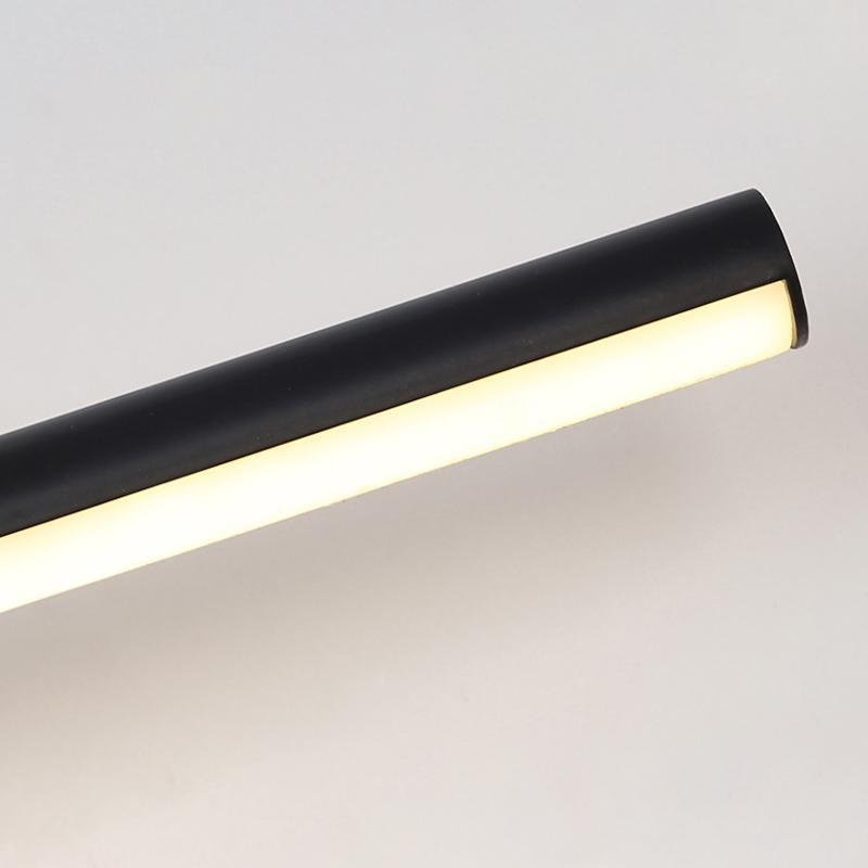 Modern LED Bathroom Vanity Light Linear Minimalist Wall Fixture in Aluminum for Mirrors and Cabinets