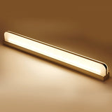 Modern LED Bathroom Vanity Light with Dual Directional Wall Mounted Iron Panel and Acrylic Shade