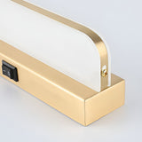 Modern LED Bathroom Vanity Light with Dual Directional Wall Mounted Iron Panel and Acrylic Shade