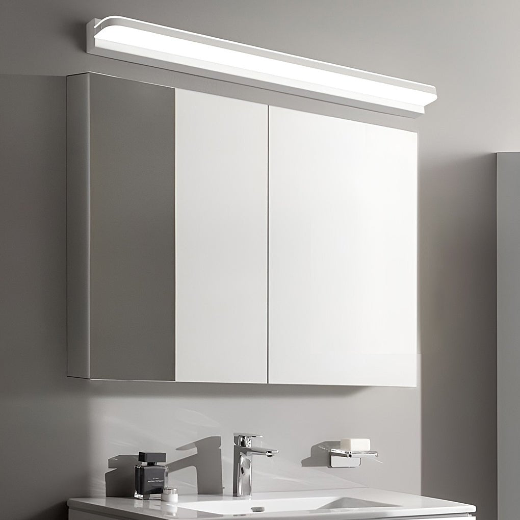 Modern LED Bathroom Vanity Light with Dual Directional Wall Mounted Iron Panel and Acrylic Shade